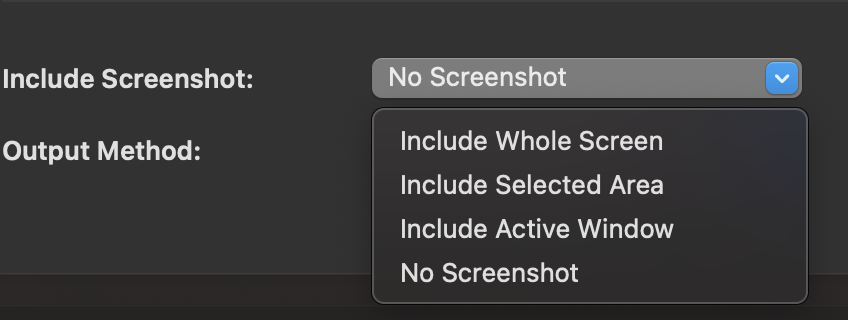 Screenshot Integration